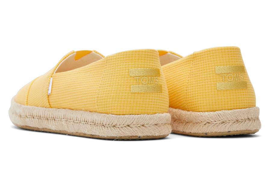 Alpargata Rope 2.0 Yellow Espadrille Back View Opens in a modal