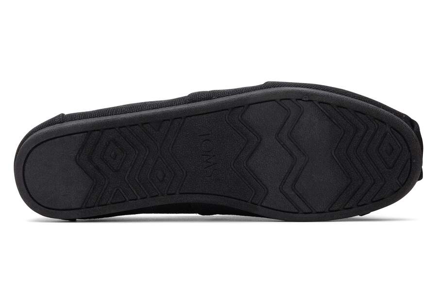 Alpargata All Black Heritage Canvas Bottom Sole View Opens in a modal