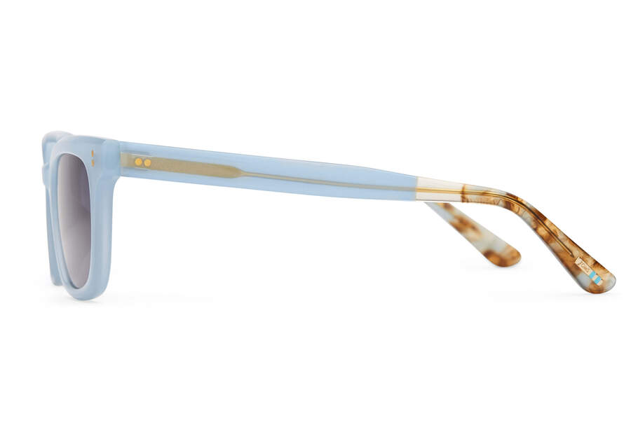 Ashtyn Milky Blue Handcrafted Sunglasses  Opens in a modal