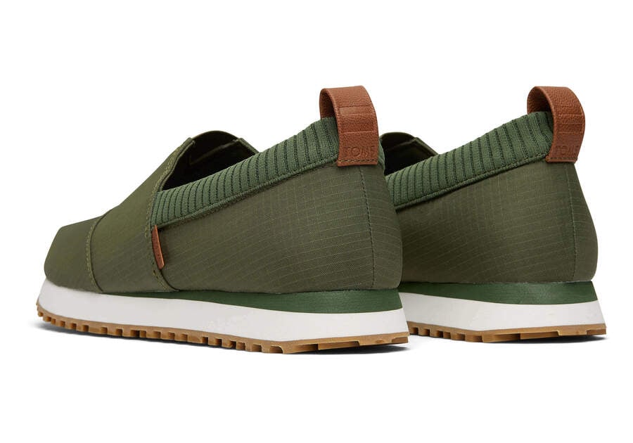 Resident 2.0 Green Ripstop Sneaker Back View Opens in a modal