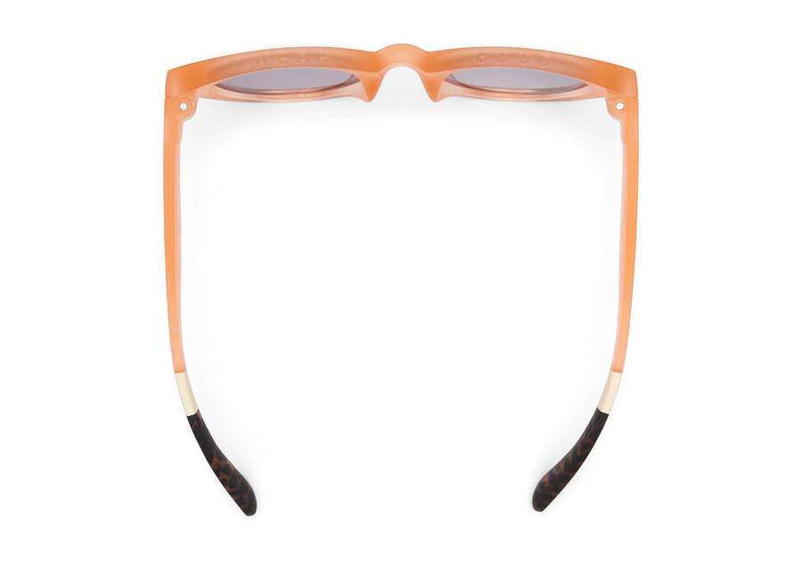 Florentin Peach Traveler Sunglasses Top View Opens in a modal