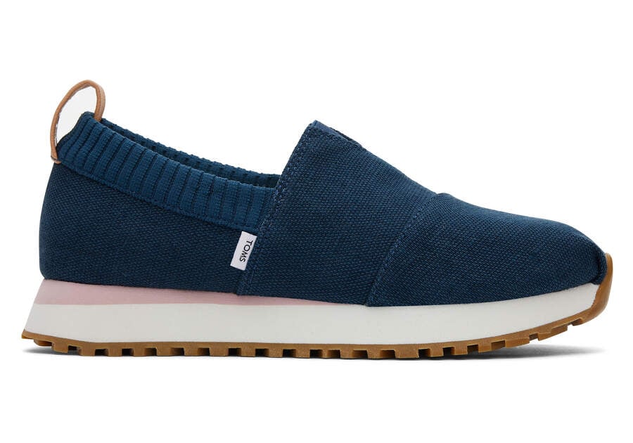 Resident 2.0 Blue Heritage Canvas Sneaker Side View Opens in a modal