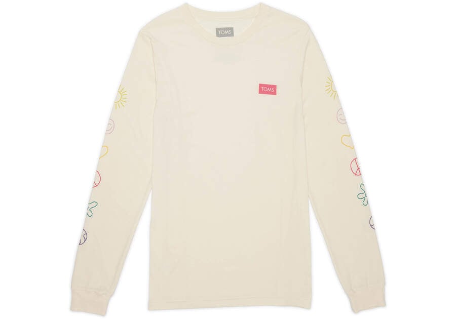 TOMS Logo Icon Long Sleeve Tee Front View
