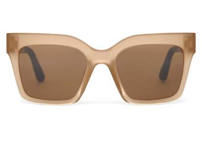 Adelaide Oatmilk Crystal Fade Traveler Sunglasses
