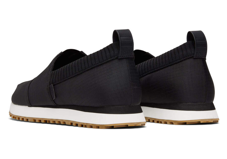Resident 2.0 Black Ripstop Sneaker Back View Opens in a modal