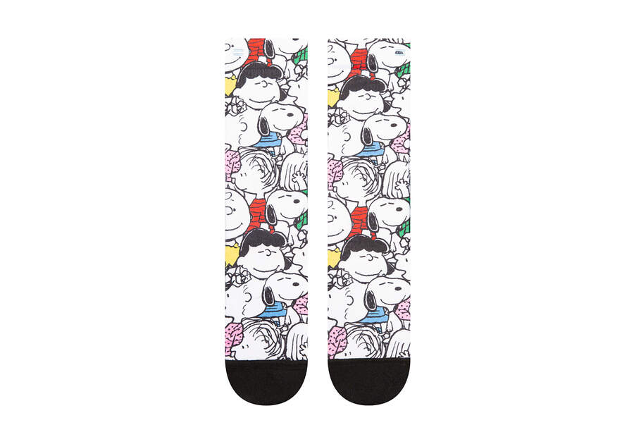 TOMS X Peanuts® Crew Socks Side View Opens in a modal