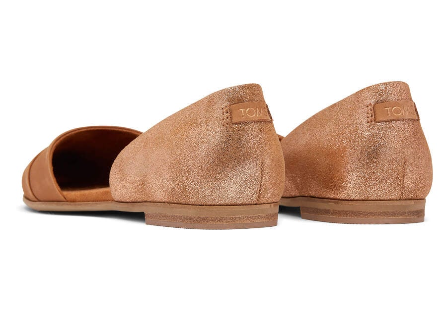 Jutti D'Orsay Tan Leather Flat Back View Opens in a modal