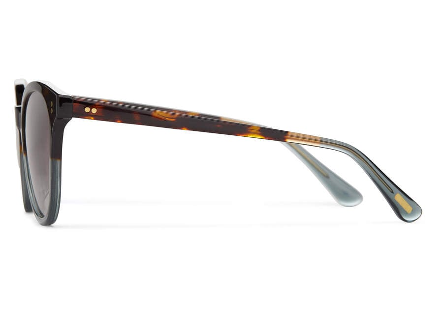 Aaryn Tortoise Ocean Grey Fade Handcrafted Sunglasses  Opens in a modal