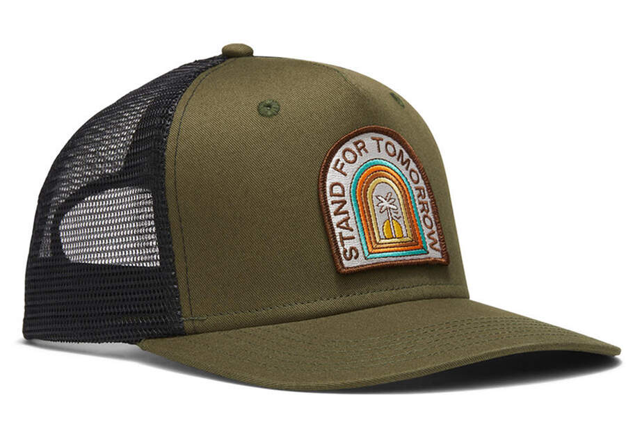 Venice Arches Trucker Hat Side View Opens in a modal
