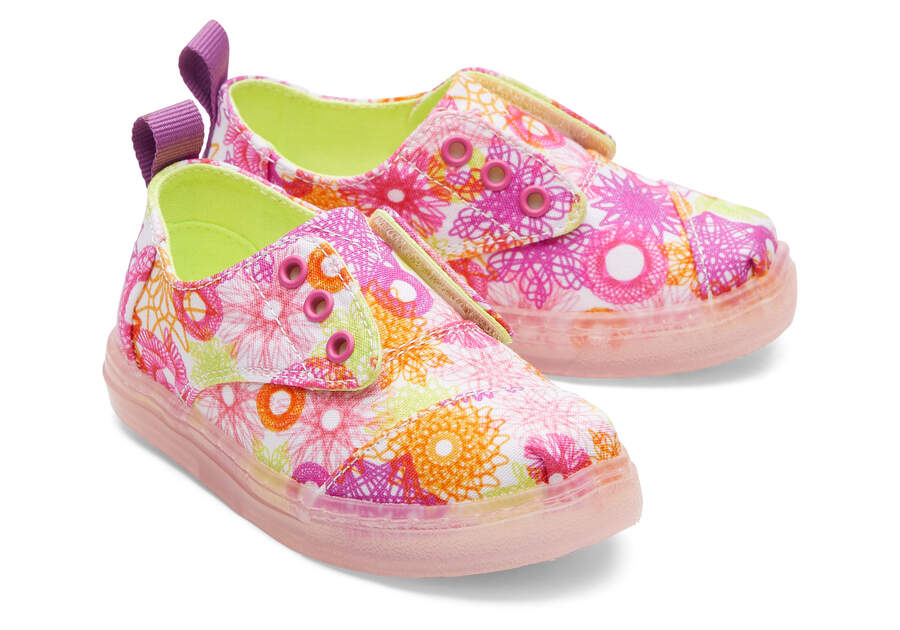 TOMS x Spirograph Tiny Sneaker Front View