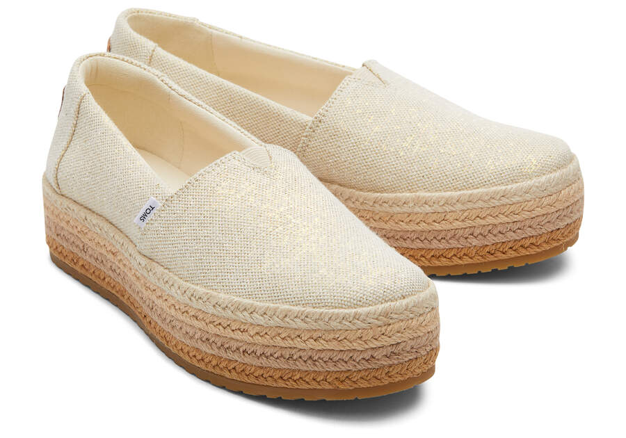Valencia Platform Espadrille Front View Opens in a modal