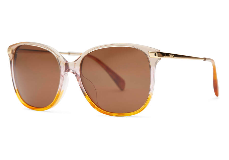 Sandela 201 Autumn Handcrafted Sunglasses Side View Opens in a modal