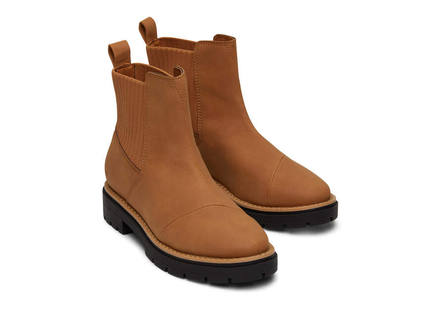 Cort Tan Vegan Boot Front View Opens in a modal