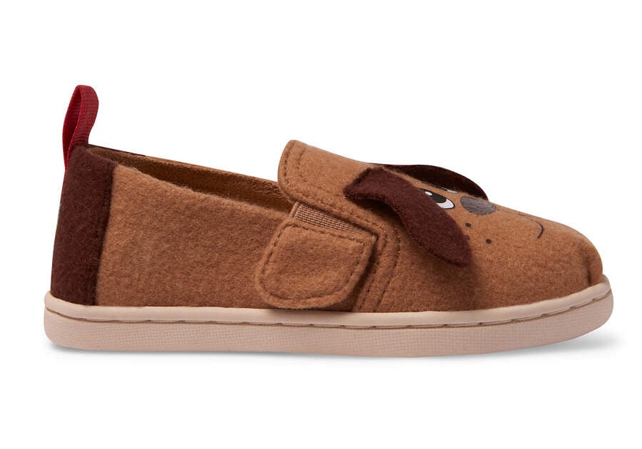 TOMS x Pound Puppies Tiny Alpargata Side View Opens in a modal