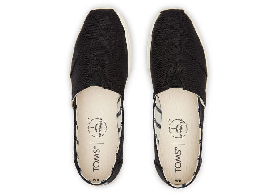 Alpargata Cupsole Black Heritage Canvas Slip On Top View Opens in a modal