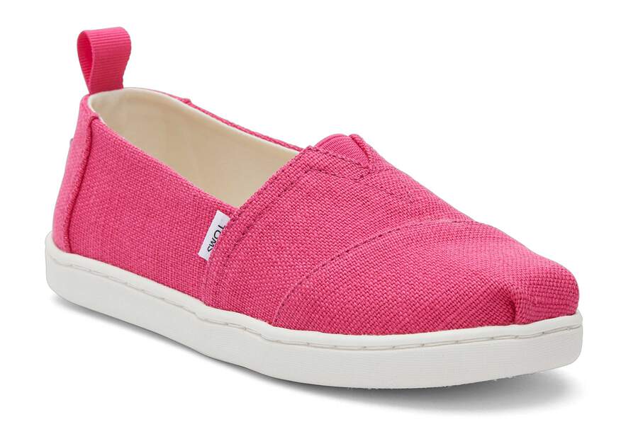 Youth Alpargata Pink Heritage Canvas Kids Shoe  Opens in a modal