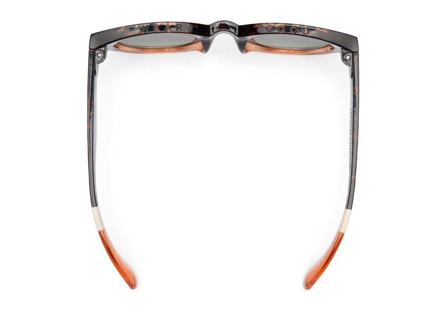 Florentin Blonde Tortoise Apricot Fade Traveler Sunglasses Top View Opens in a modal