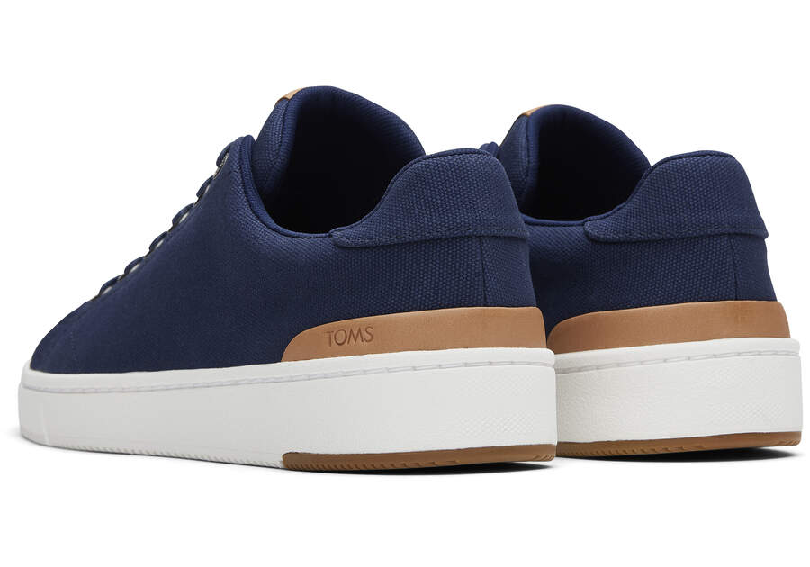 TRVL LITE Navy Canvas Lace-Up Sneaker  Opens in a modal