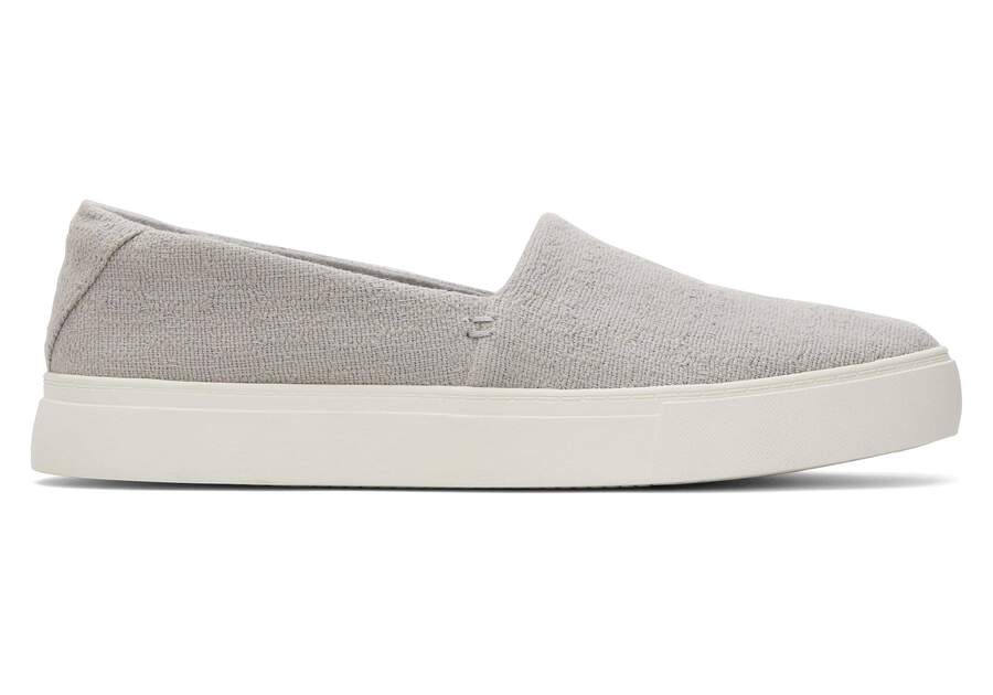 Kameron Grey Slip On Sneaker Side View Opens in a modal