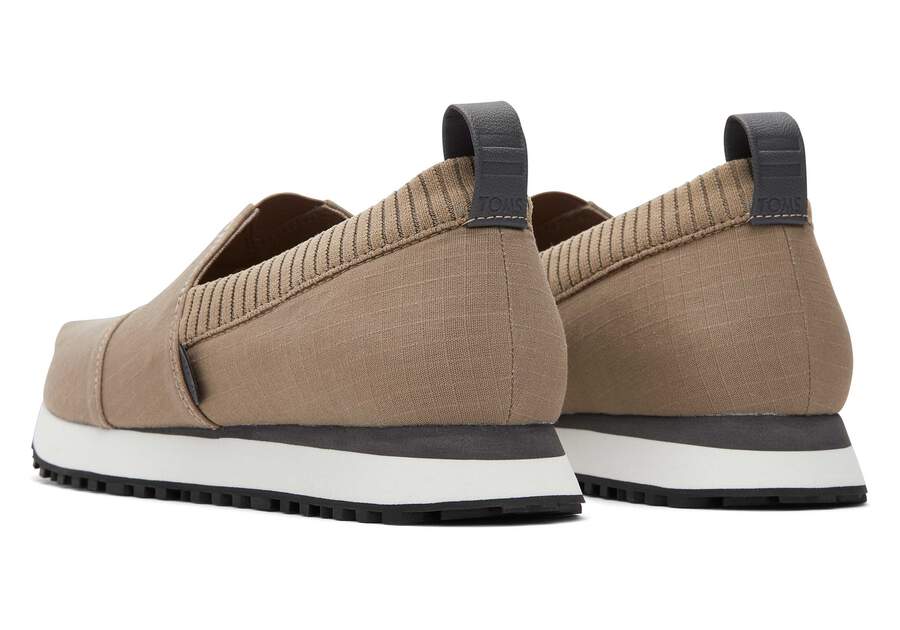 Resident 2.0 Taupe Ripstop Sneaker Back View Opens in a modal