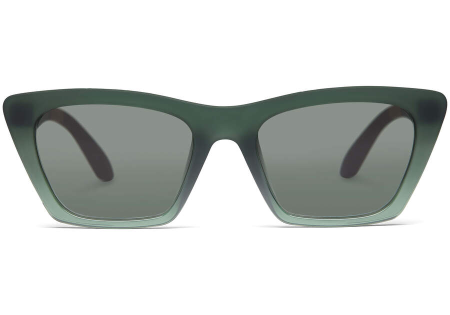 Sahara Green Traveler Sunglasses Front View Opens in a modal