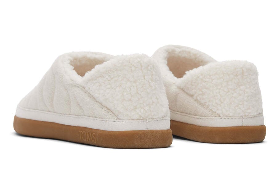 Ezra Light Sand Quilted Convertible Slipper Back View