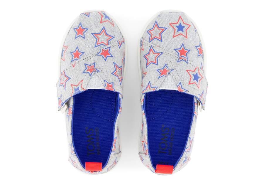 Alpargata Glow in the Dark Stars Toddler Shoe Top View Opens in a modal