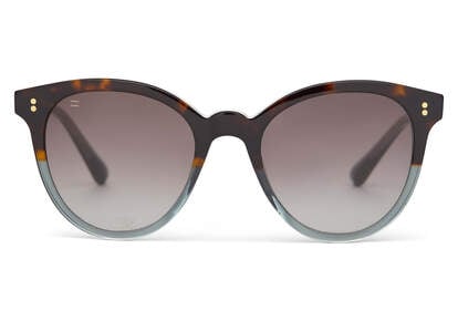 Aaryn Tortoise Ocean Grey Fade Handcrafted Sunglasses