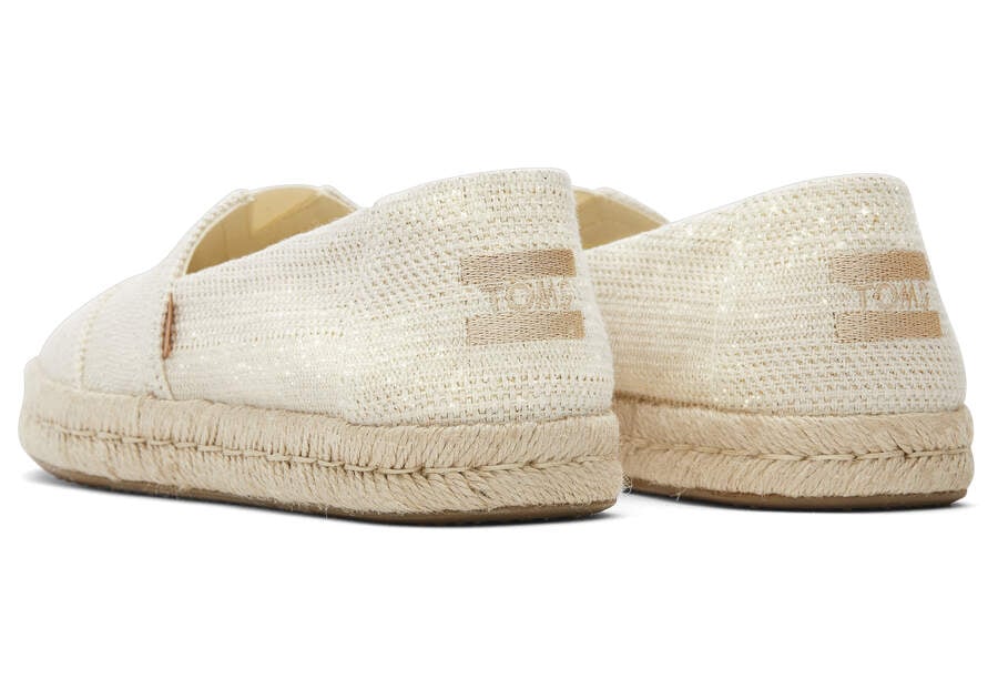 Alpargata Rope 2.0 Natural Metallic Espadrille Back View Opens in a modal