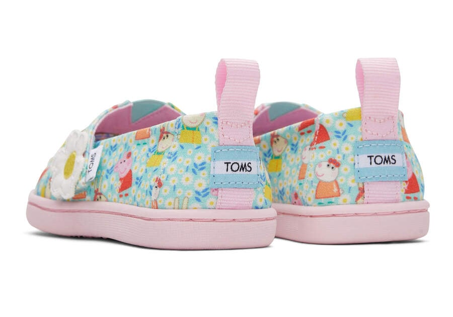 TOMS X Peppa Pig Tiny Alpargata Back View Opens in a modal