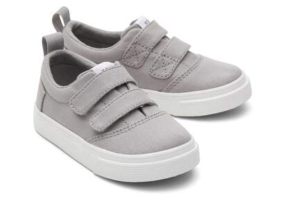 Fenix Drizzle Grey Double Strap Toddler Sneaker