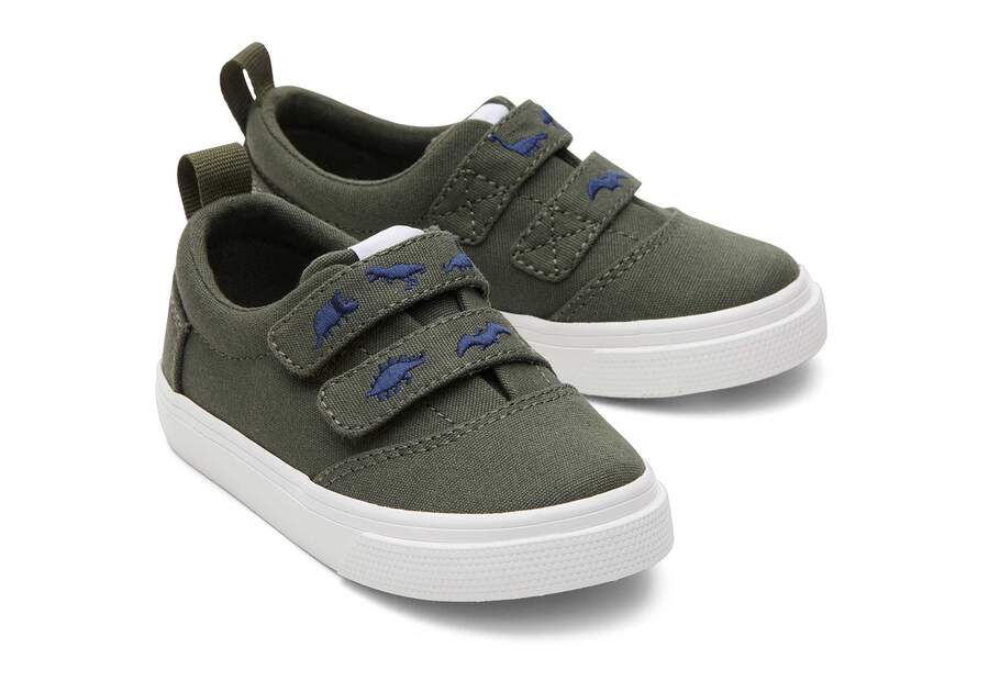 Fenix Sage Dinos Double Strap Toddler Sneaker Front View Opens in a modal