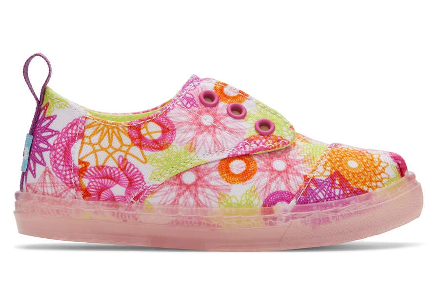 TOMS x Spirograph Tiny Sneaker Side View Opens in a modal