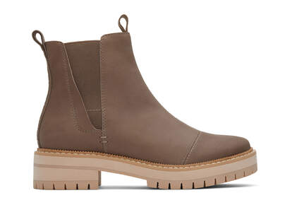 Dakota Taupe Water Resistant Leather Boot