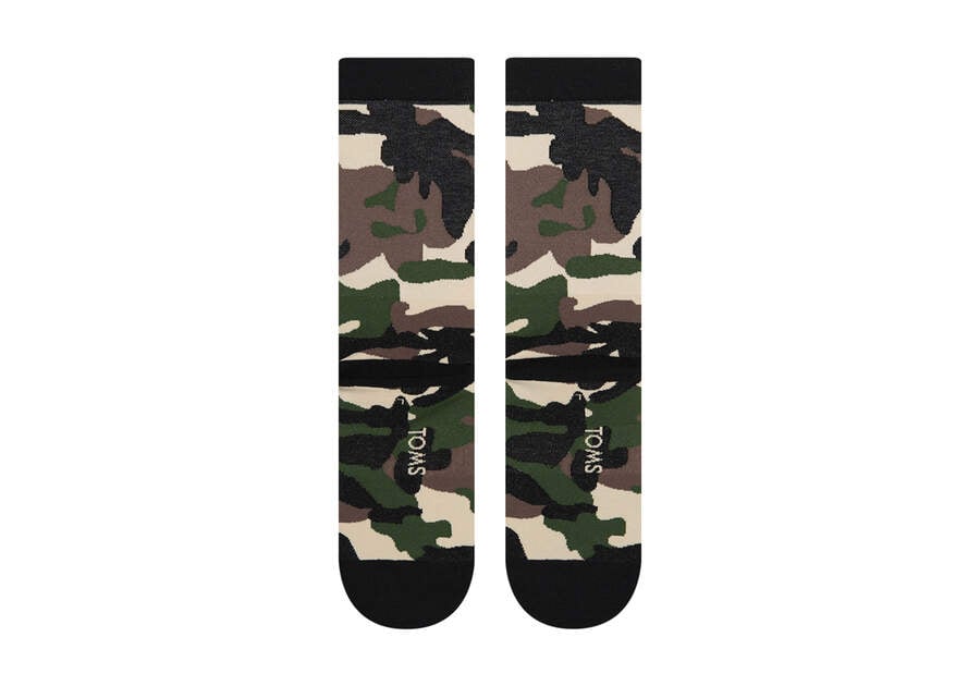 Light Cushioned  Crew  Socks Camo Additional View 2 Opens in a modal