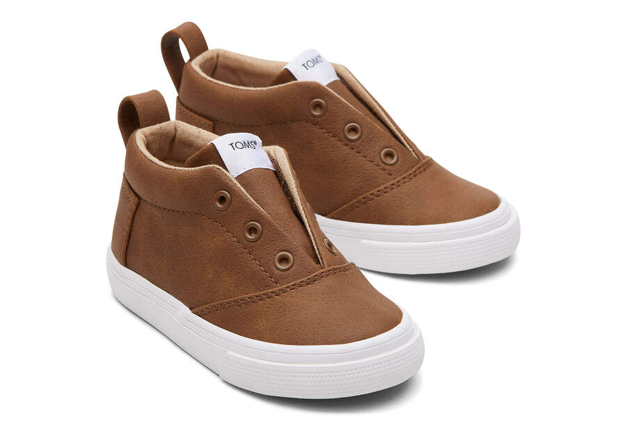 Fenix Brown Toddler Sneaker Front View Opens in a modal