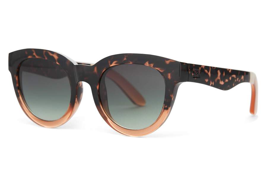Florentin Blonde Tortoise Apricot Fade Traveler Sunglasses Side View Opens in a modal