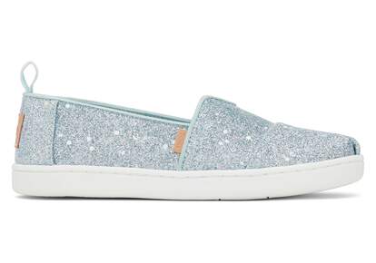 Youth Alpargata Mint Cosmic Glitter Kids Shoe