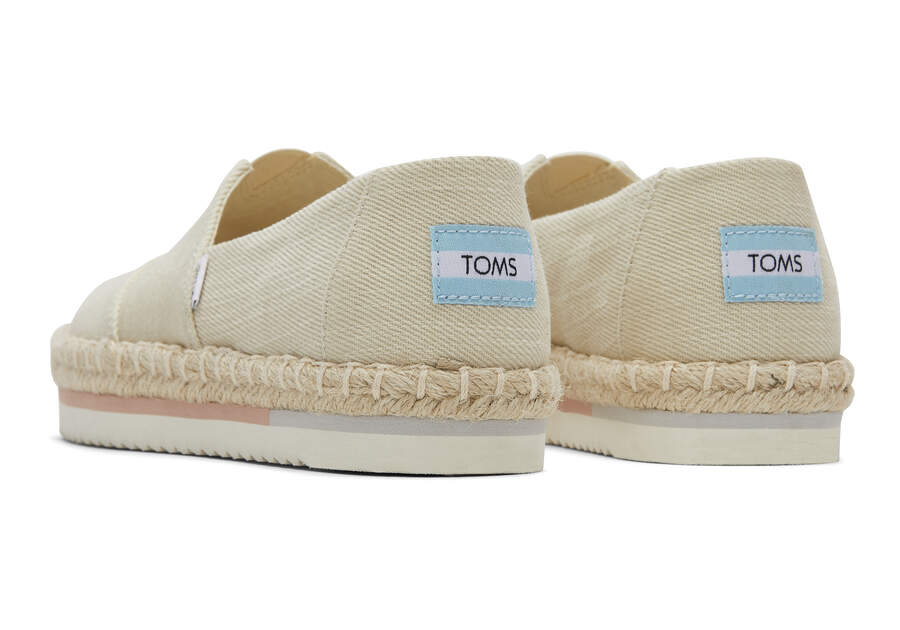 Alpargata Platform Rope Natural Espadrille Back View Opens in a modal