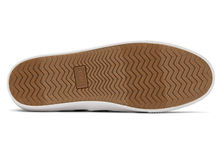 Baja Navy Heritage Canvas Slip On Sneaker Bottom Sole View Opens in a modal