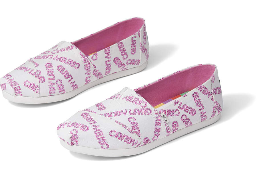 TOMS X Candy Land Logo CloudBound™ Alpargata Front View Opens in a modal