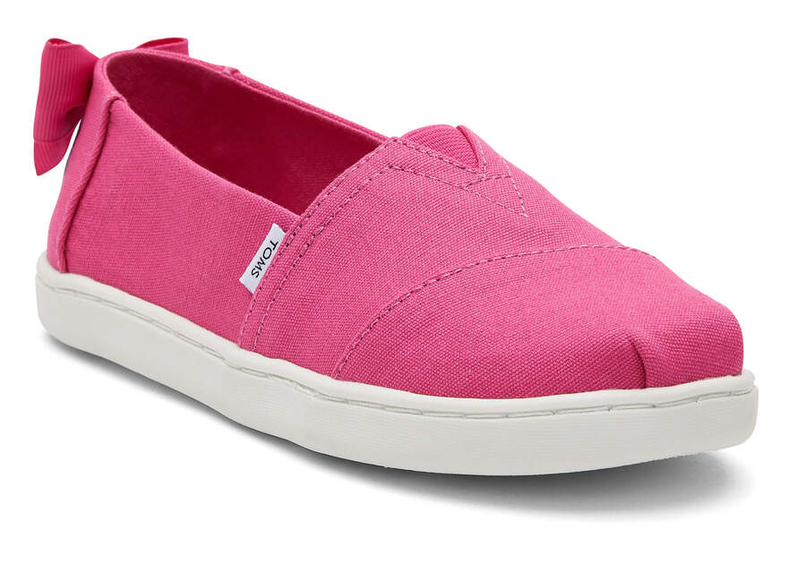 Youth Alpargata Pink Bow Kids Shoe  Opens in a modal