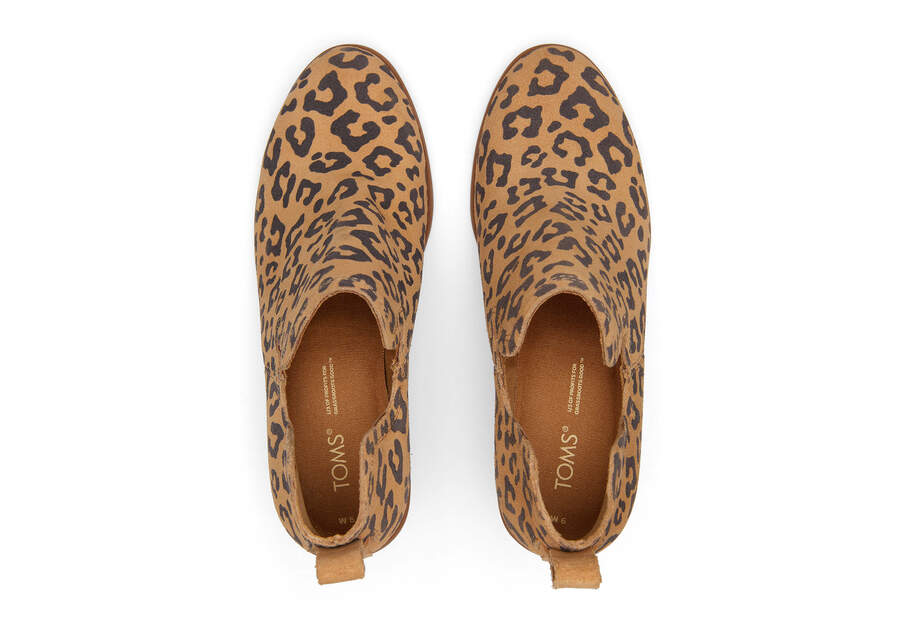Women's Kallie Leopard Suede Wedge Boot | TOMS