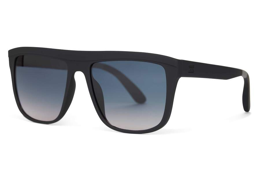 Jett Matte Black Traveler Sunglasses Side View Opens in a modal