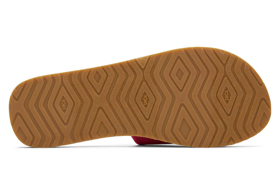 Carly Pink Jersey Slide Sandal Bottom Sole View Opens in a modal