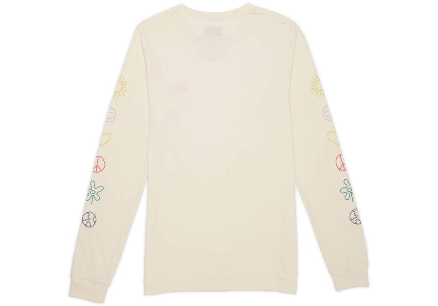 TOMS Logo Icon Long Sleeve Tee Back View
