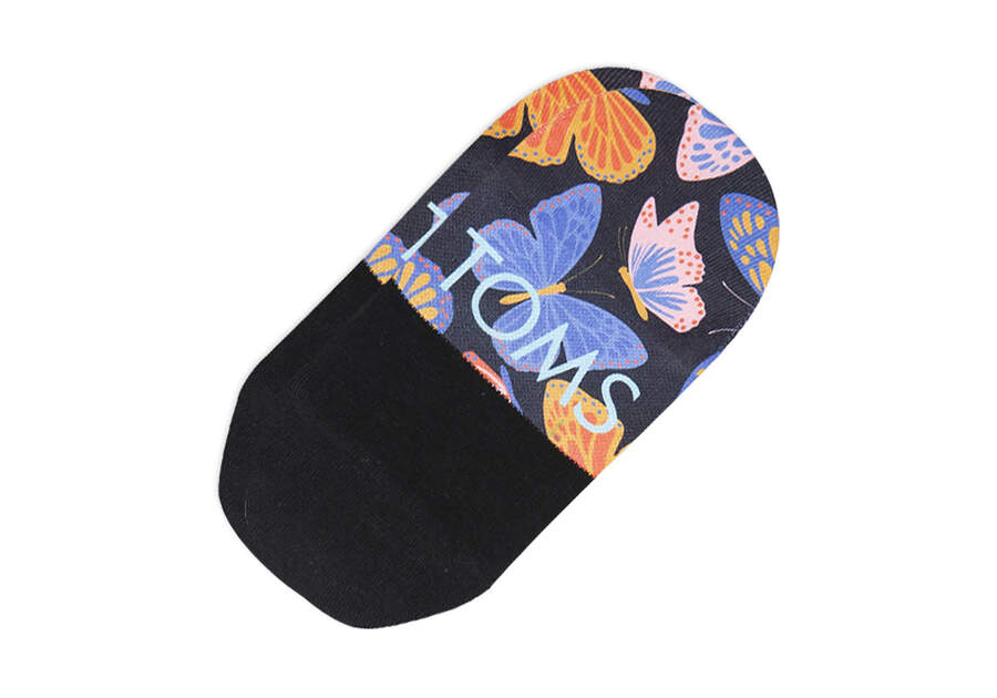 Ultimate No Show Socks Butterfly Back View