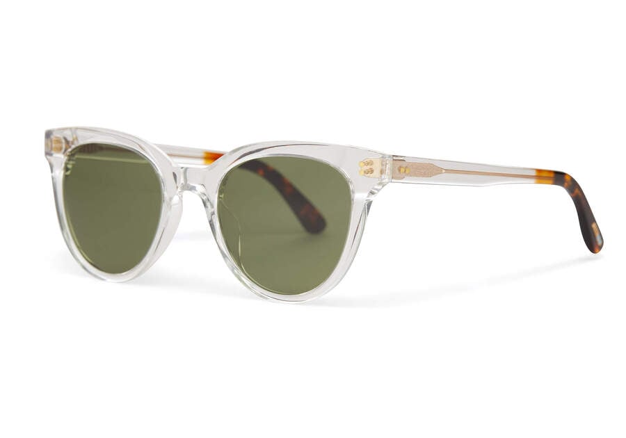 Marlowe Crystal Handcrafted Sunglasses Side View Opens in a modal