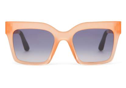 Adelaide Peach Crystal Fade Traveler Sunglasses