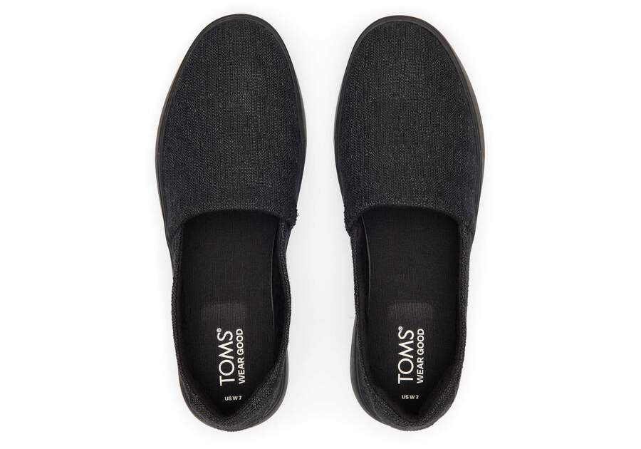 Kameron Black Slip On Sneaker Top View Opens in a modal